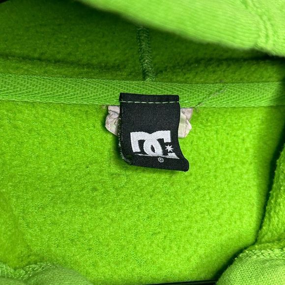 Y2K DC Skateboarding Full Zip Hoodie Green - Picture 5 of 5